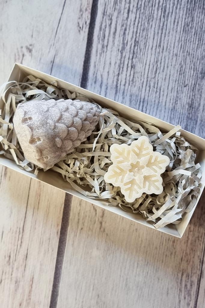 Gift Set of Candles, Handmade Candles from Eco Wax NWN-125 NeedleWoman   Scandinavian Snowflake (76681017)