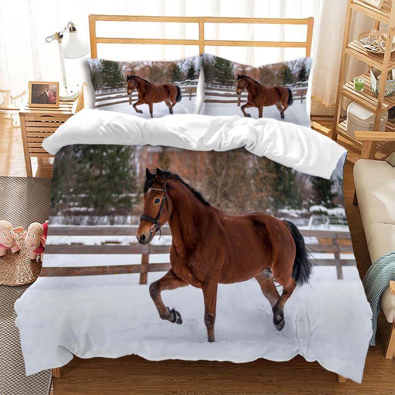 Blue Sky Silver Aircraft Three-Piece Quilt Cover Digital Printing Bedding Set Bed Cover