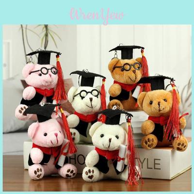Cute Doctor Bear Stuffed Animal Keepsake For Graduation In Pink And White