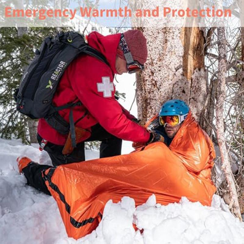 Emergency Survival Sleeping Bag; Portable Emergency Insulation And Heat Preservation Survival Equipment; Emergency Vest Bag Warm