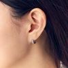 [Rosemont] Silver Cylinder One-Touch Earrings Tangle Ra25B19A