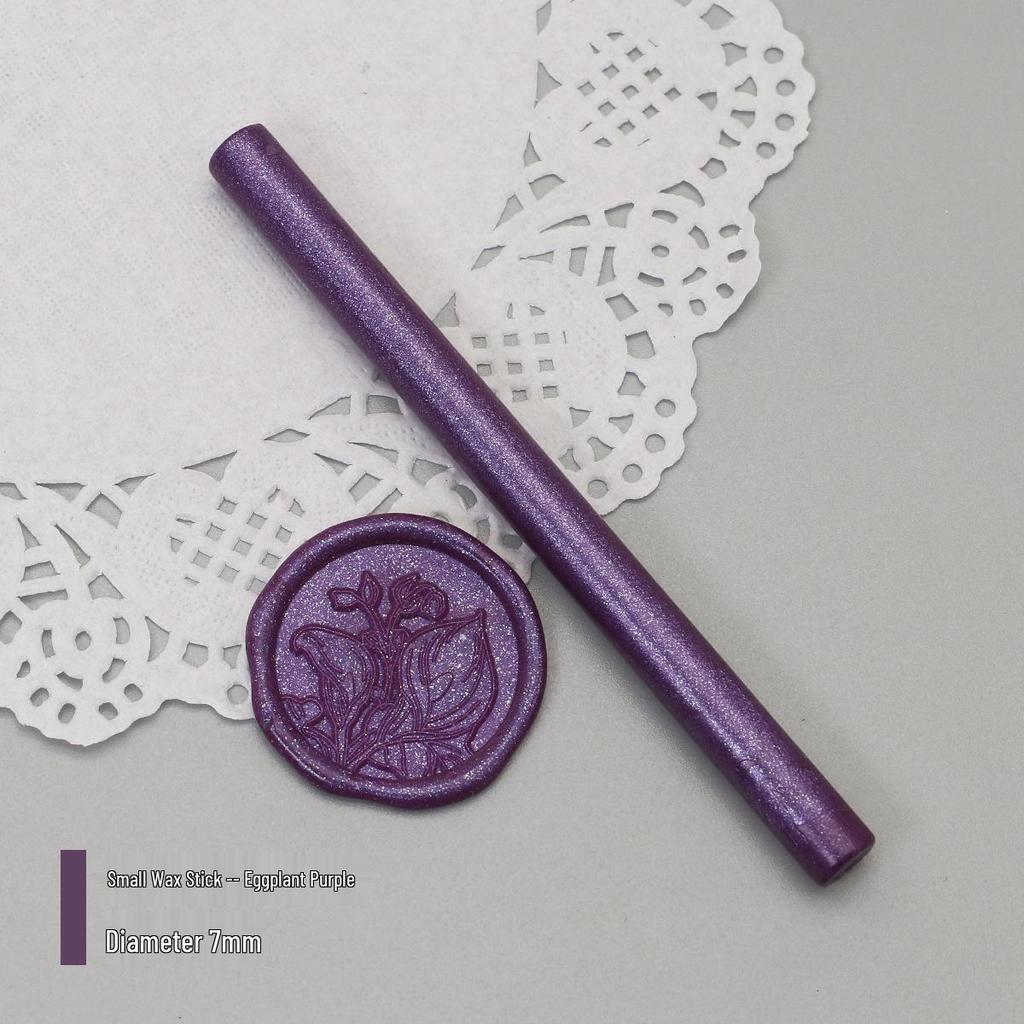 Bețișoare de Ceară de Sigiliu Mat Perlat, 125 Culori, 10x0.7cm, Compatibile cu Pistoale de Ceară, Culori Mixabile