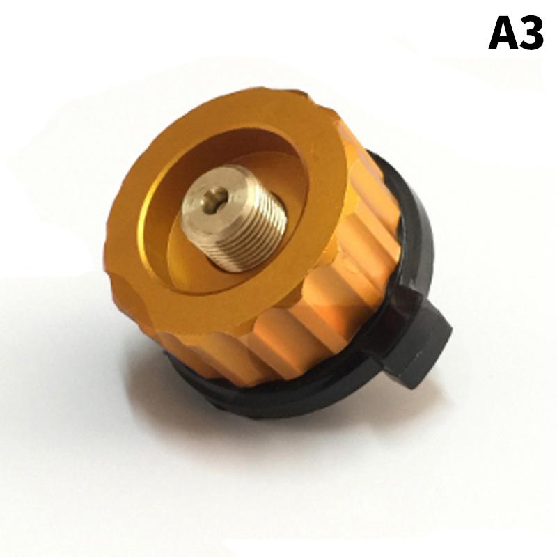 High Quality Camping Gas Furnace Converter Device Long Gas Tank Gas Furnace Conversion Head Metal Gas Tank Cylinder Adapter