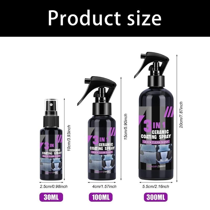 Paint Shine Coating for Routine Vehicle Detailing, Ceramic Gloss Care for Exterior Panels, Glass and Lamp Covers Daily