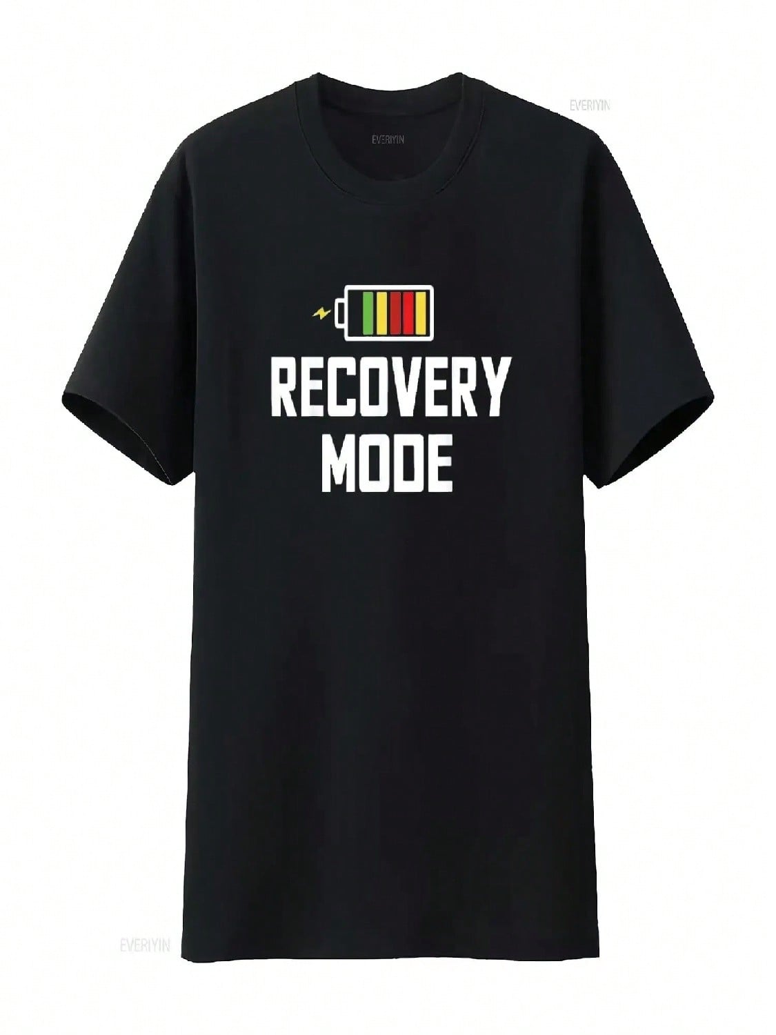 unisex Recovery Mode Get Well Funny Post Injury Surgery Rehab T Shirt Black Vintage Washed Stylish Versatile Stretched Graphic S разноцветный