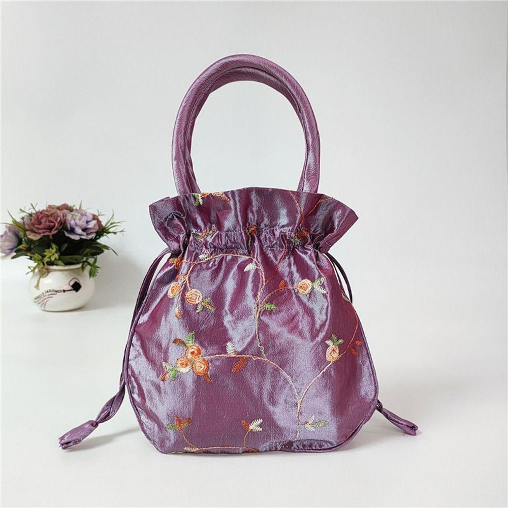 Printed Ethnic Style Canvas Bag Portable Large Capacity Linen Handbag Storage Bag Tote Bag Printing Cloth Lunch Bag Shopping