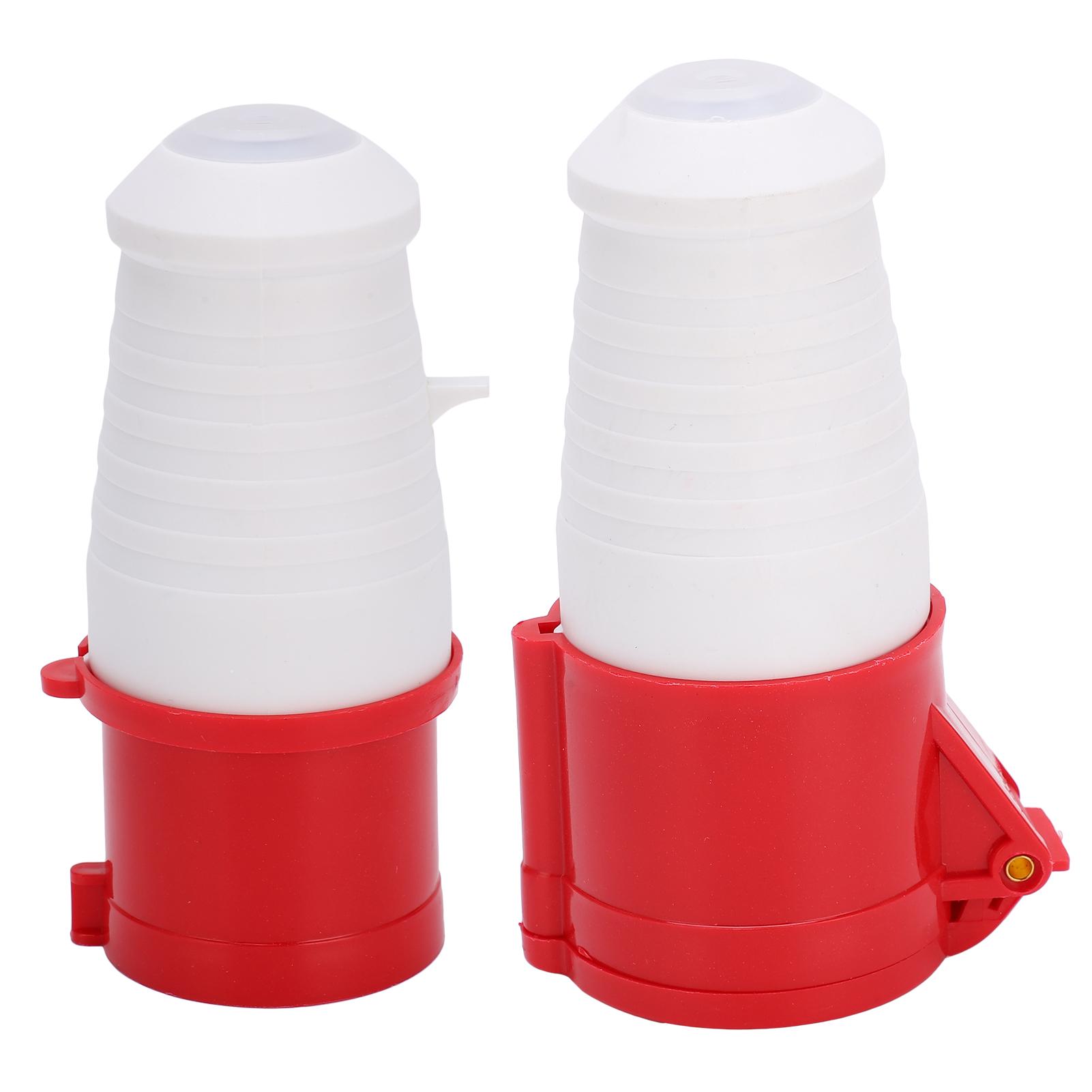 

Комплект промислових штекерів 3-фазний 4-контактний 3P+E 380415V 32A IP67 для металургії аеропортів