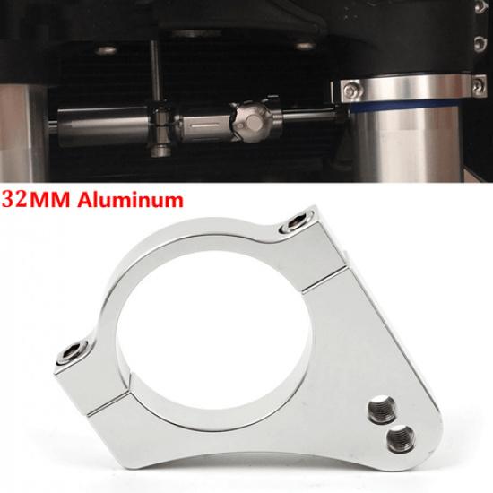 32mm CNC Aluminum Motorcycle Steering Damper Fork Frame Mounting Clamp Bracket