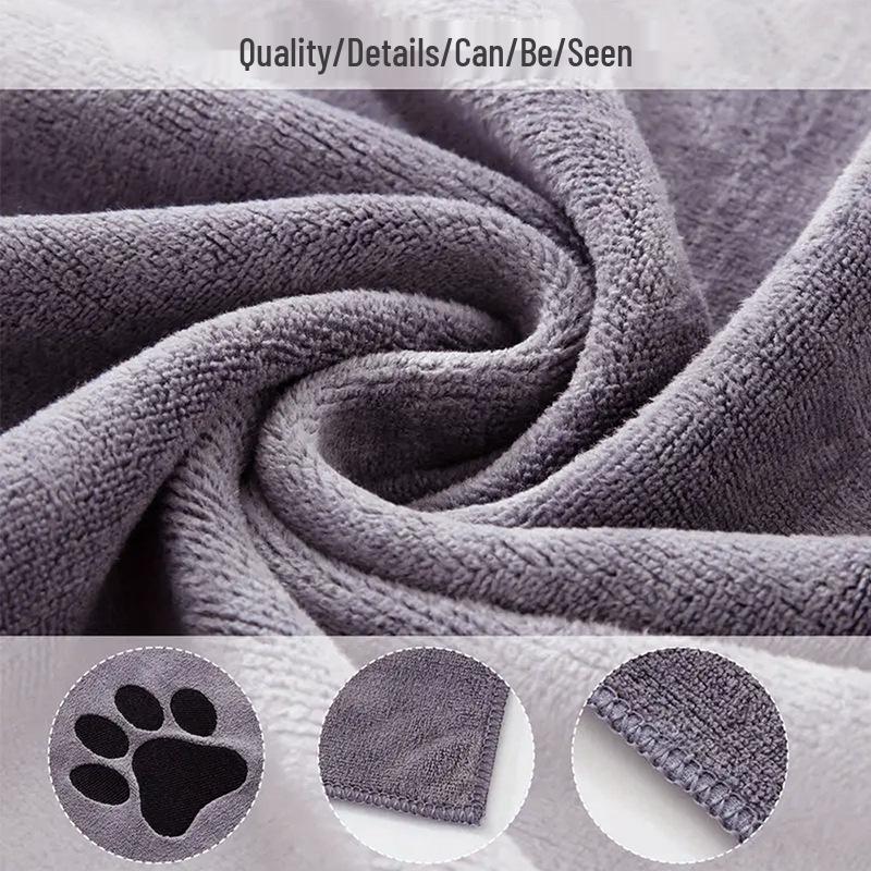 Quick-Drying Superfine Fiber Pet Bath Towel Mat – Extra Large & Thick for Cats & Dogs