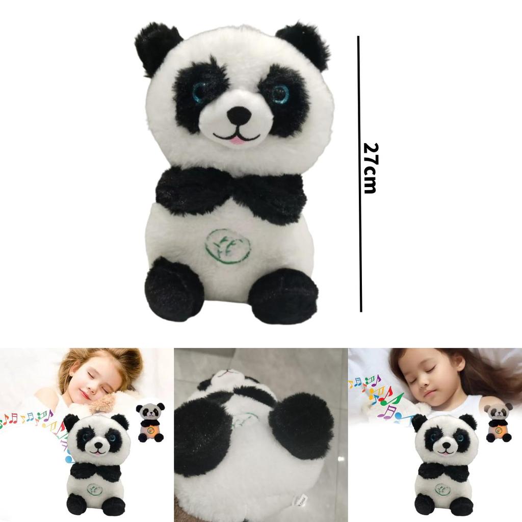 Breathing Panda Plush Toy For Babies With Music And Soothing Features For Infant Comfort