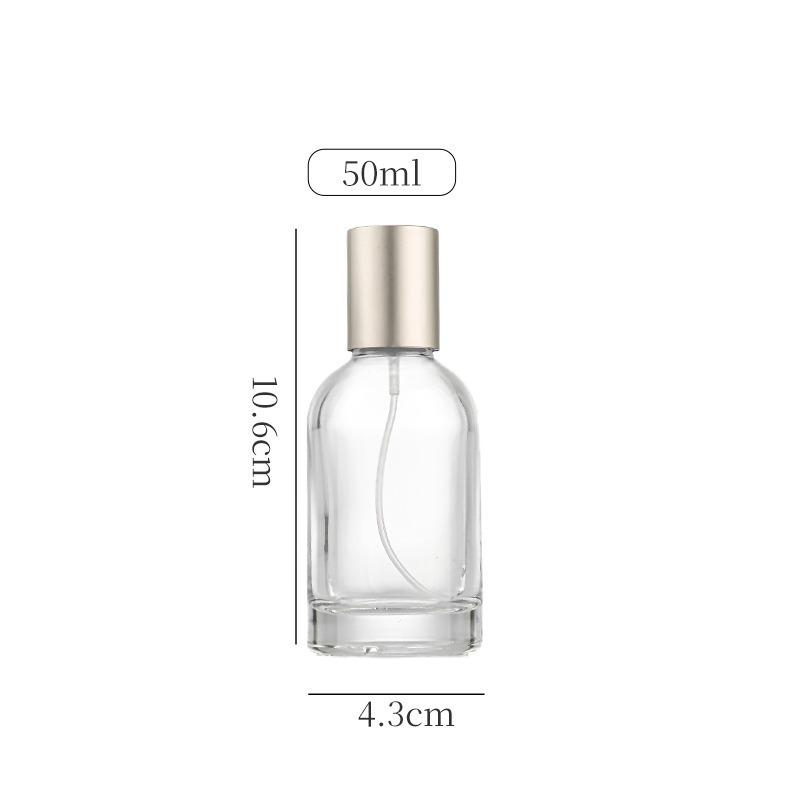 Transparent Glass Perfume Spray Bottle, 30ml - Portable Decanting Cosmetic Container