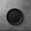 Ware Hendey 24cm Unbreakable Plain Made In Premium Heat Resistant Dishwasher and Microwave Durable Simple Ceramic Look Plate, Japan, Black, (240°C),
