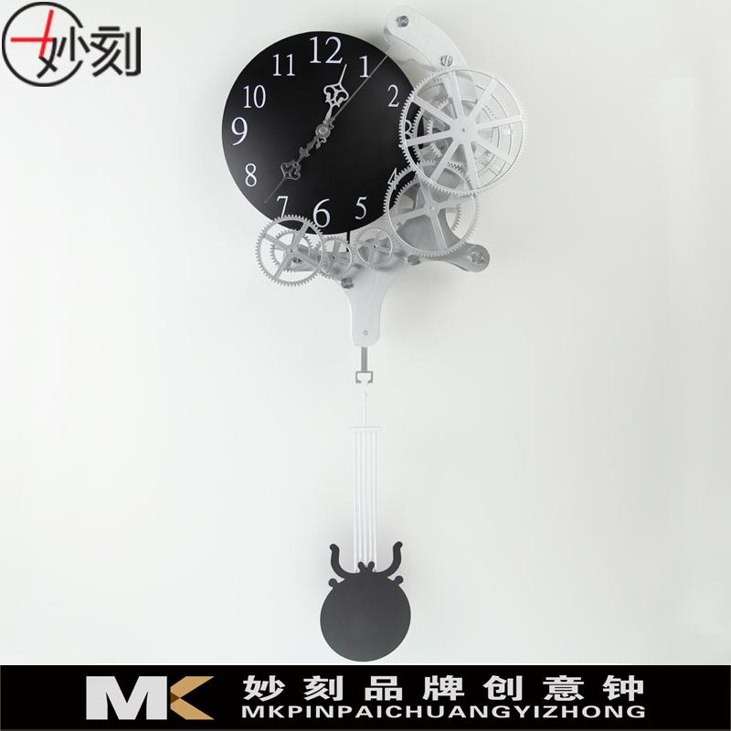 

Creative Gear Pendulum Clocks Wall Home Decor Silent Bedroom Metal Large Wall Clock Living Room Orologio Da Parete Gift Ideas чёрный