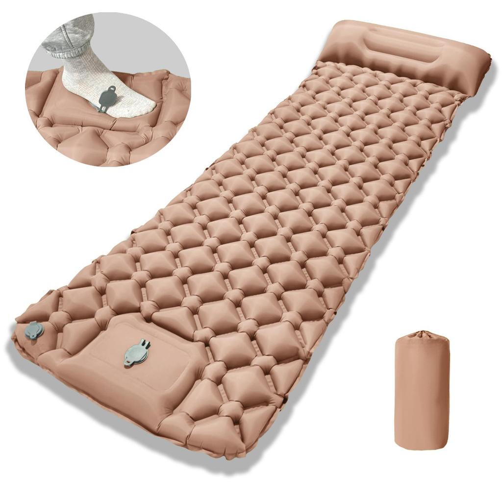 LT-88 Foot Pump Inflatable Ultra-light TPU Sleeping Pad for Camping & Outdoors