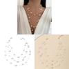 Modern Elegant Multi Layer Pearl Necklace For Women With Geometric Pendant And Style