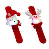 2026 Christmas Bracelet Glowing Cartoon Reusable Atmosphere Plaything Santa Claus Elk Cartoon Snap Bracelet for Christmas