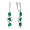 Silver Earrings with Natural Agate 2.76ct (2196365)