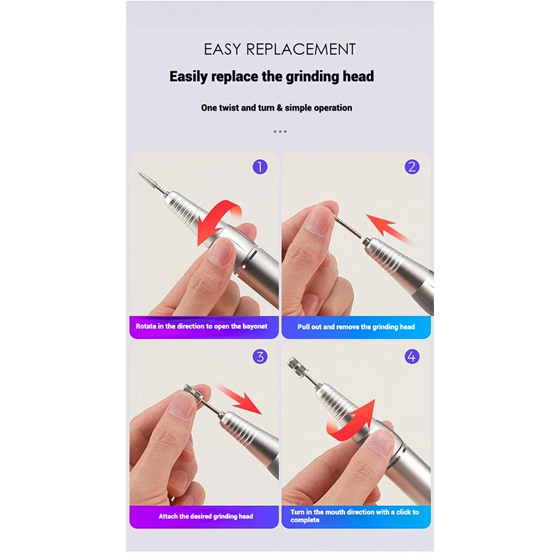 Strong-R7 Professional Nail Polisher/adjustable Speed/nail Polishing/carving/manicure Electric Polisher