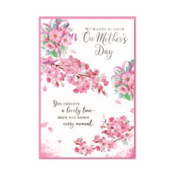 Simon Elvin With Lots Of love On Mothers Day Greetings Card (Pack of 6)