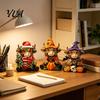 Highland Cow Figurine 3Pcs Figurine, Resin Yak Statues for Thanksgiving Christmas, Small Decorative Figurines Farmhouse Tabletop Ornaments Shelf