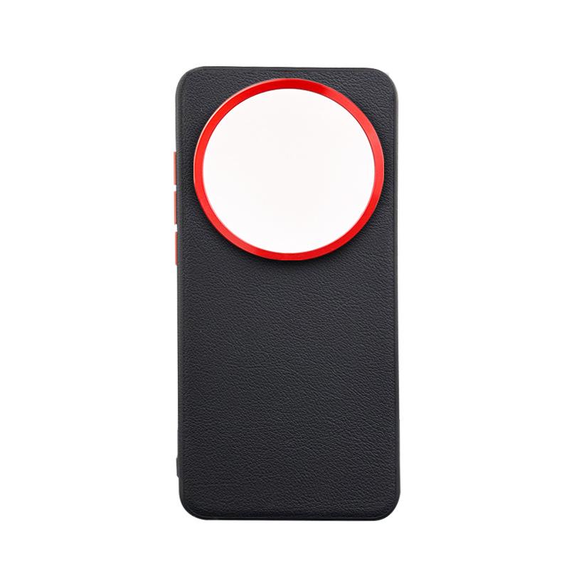 

Елегантний магнітний шкіряний чохол для Xiaomi 15Ultra з металевим кільцем для об єктива Xiaomi 15 Ultra