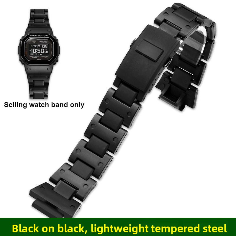 Plastic steel strap For G-SHOCK Casio 3516  DW-H5600MB bracelet 18mm Resin-Metal Composite watch band Lightweight wristband men 18mm чёрный