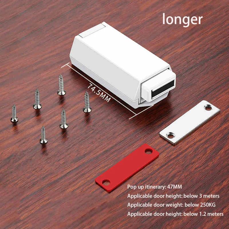 1Pcs Stainless Steel Lock Heavy-Duty Cabinet Door Rebound Magnetic Lock TV Frame Cabinet Wardrobe Furniture Magnetic Lock