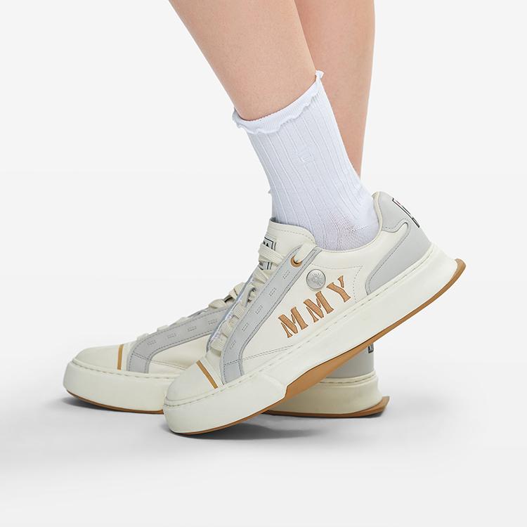 Mihara Yasuhiro X Fila FM-4 Fashion Durable Low-Top Skate Shoes Women sneaker Vanilla-Ice Antarctic-Gray F12W234209FVA