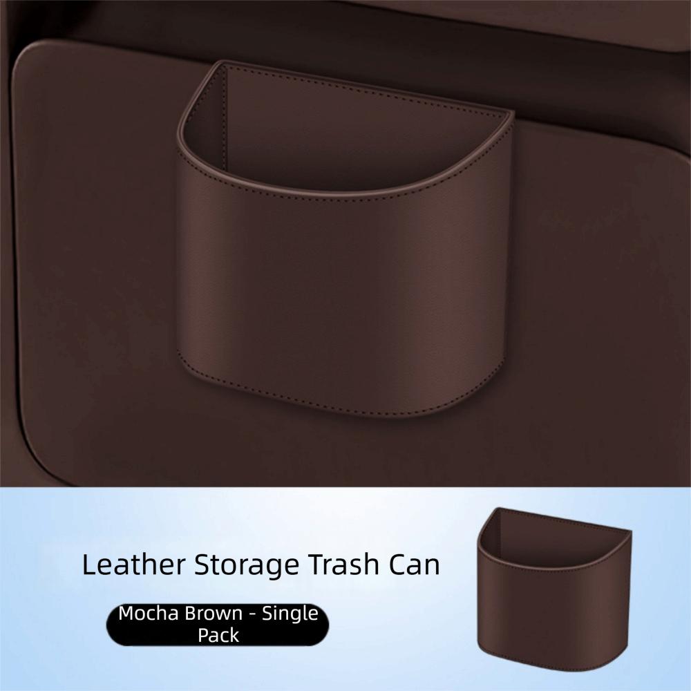 Hanging Rear Seat Garbage Bin Compact Car Door Trash Can Portable Car Trash Can  Storage Box