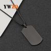 Explosion-Proof Stainless Steel Blank Military Tag Pendant Necklace - Laser Engravable