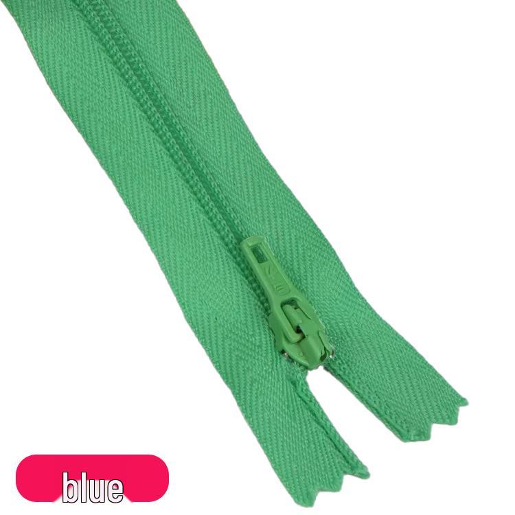 Třísilný krátký 20CM nylonový zip na společenské kalhoty - barevný uzavřený poklopec látkový doplněk