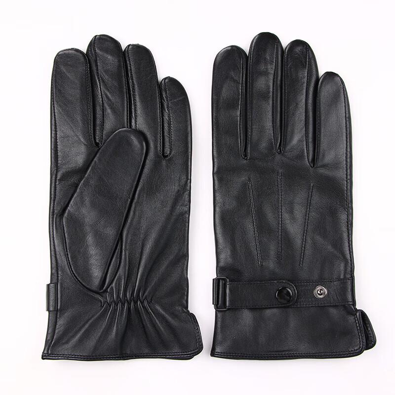 Hengyuanxiang Men's Winter Sheepskin Touchscreen Gloves