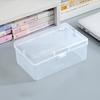 Transparent Plastic Storage Box Pocards Small Card Storage Box Desk Organizer Box Classification Box Stationery