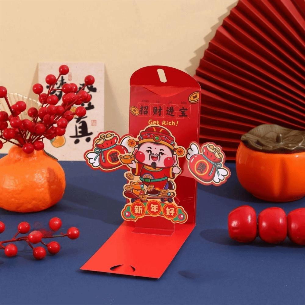 Chinese Style Lucky Money Pocket Paper Hong Bao Lucky Money Red Bag  Spring Festival