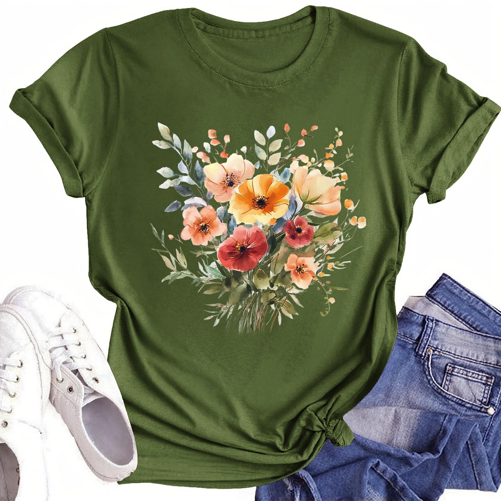 

Футболки для малышей, девочек и мальчиков, детские футболки с короткими рукавами и принтом для мальчиков и девочек 1-12 лет 100 армия зеленый