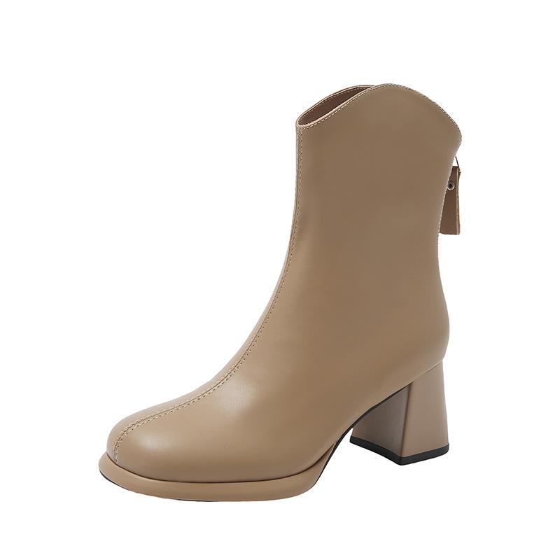 New High Heel Martin Boots Internet Celebrity Short Boots Thick Heel High Heel Thick Sole Waterproof Table Fashion New Chelsea Boots Women