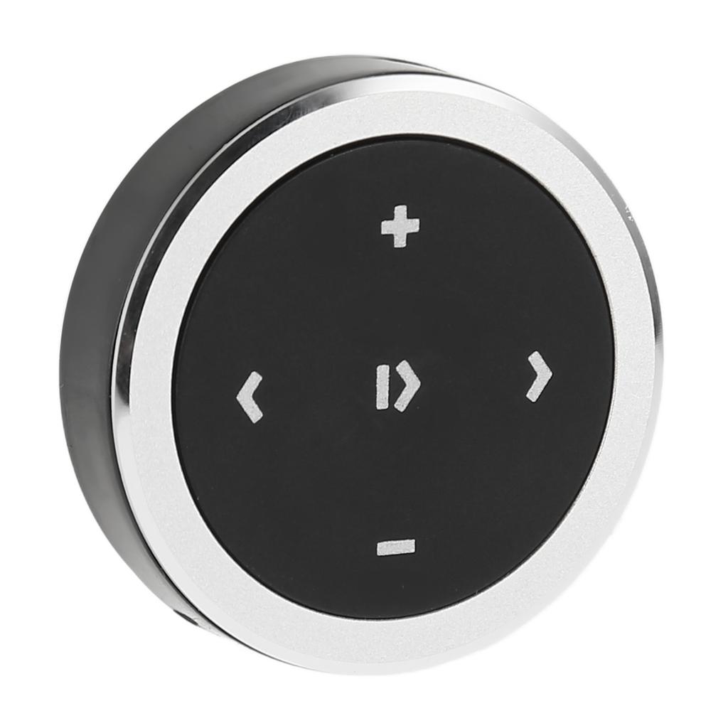Bluetooth Media Button Smart Silver Button Bluetooth Remote Control Kit with Bracket for Mobile Phones Tablets