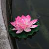 Artificial Floating Lily Pads Pond Flowers For Aquarium Decoration EVA Plastic Material Realistic Appearance Water Decoration