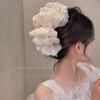 Elegant Multi-Layer Floral Bow Hair Clip for Women – Updo & Face-Slimming Shark Clip Headwear