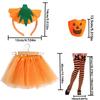PESENAR Geisterkostüm Halloween Kostüm für Damen Geisterkleid Stirnband Gestreifte Strumpfhosen für Halloween Cosplay Party Outfits