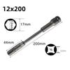 8-19mm Extra Long Socket Hex Nut Socket Wrenches Automobiles Repair Tools 1/2 Interface Wrench Extension Bar Hand Tools