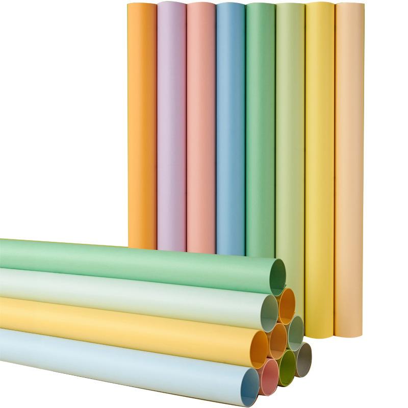 Macaron Colored Photography Background Paper - White, Blue, Red, Gray, Green, Pink, Beige Monochrome Cardstock Base