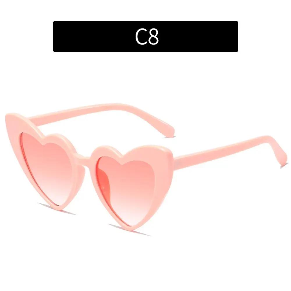 

Fashion Women Love Heart Sunglasses Eyewear UV400 Protection Heart-Shaped Sunglasses Vintage Sunglasses WHITE