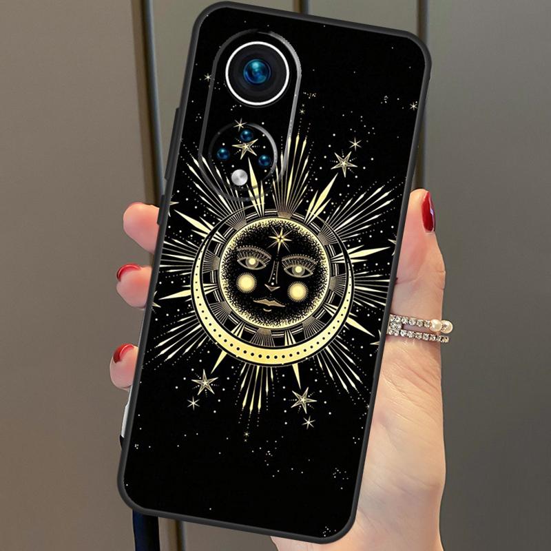 Sun Moon Flowers Cover For Honor 90 70 50 Magic 6 Pro Magic 5 Lite Honor X6a X7a X8a X9a X8b X9b X8 X9 Case