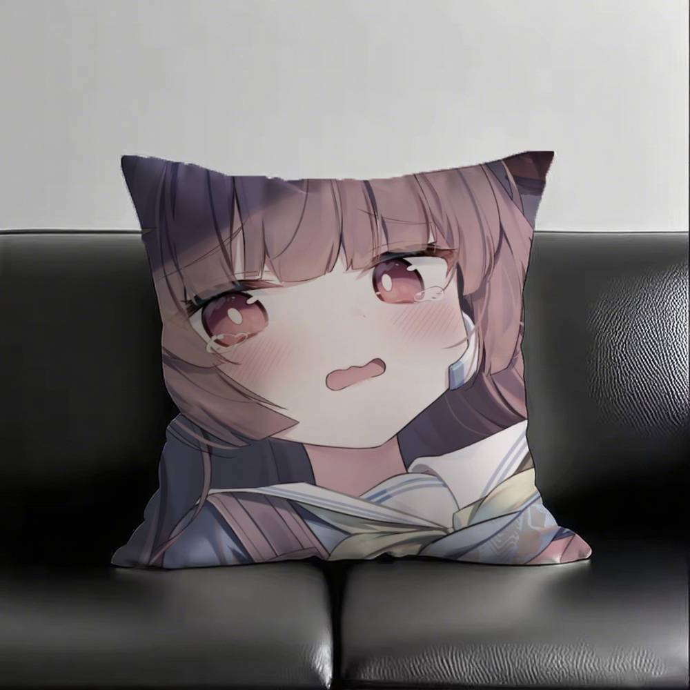 1pc Anime Blue Archive Kasumizawa Miyu Pillow Case Fashion Square Pillowcase Bedroom Sofa Room Ins Decoration Leisure