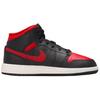 Air Jordan 1 Mid Bred Twist Unisex Sneakers Black Varsity-Red Summit-White DQ8426-067