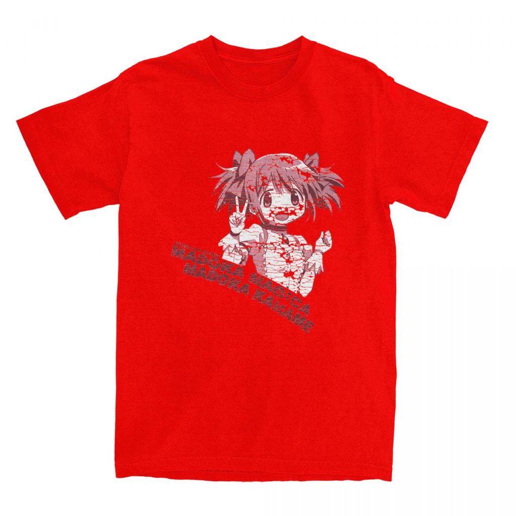 Madoka VINTAGE Madoka Magica Kızları Anime Ürünleri Tişört Erkek Kadın Yaratıcı %100 Pamuk Klasik Giysiler