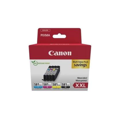 Cartuchos de tinta CANON CLI-581XXL Preto/Ciano/Magenta/Amarelo - Multipack 4 cores