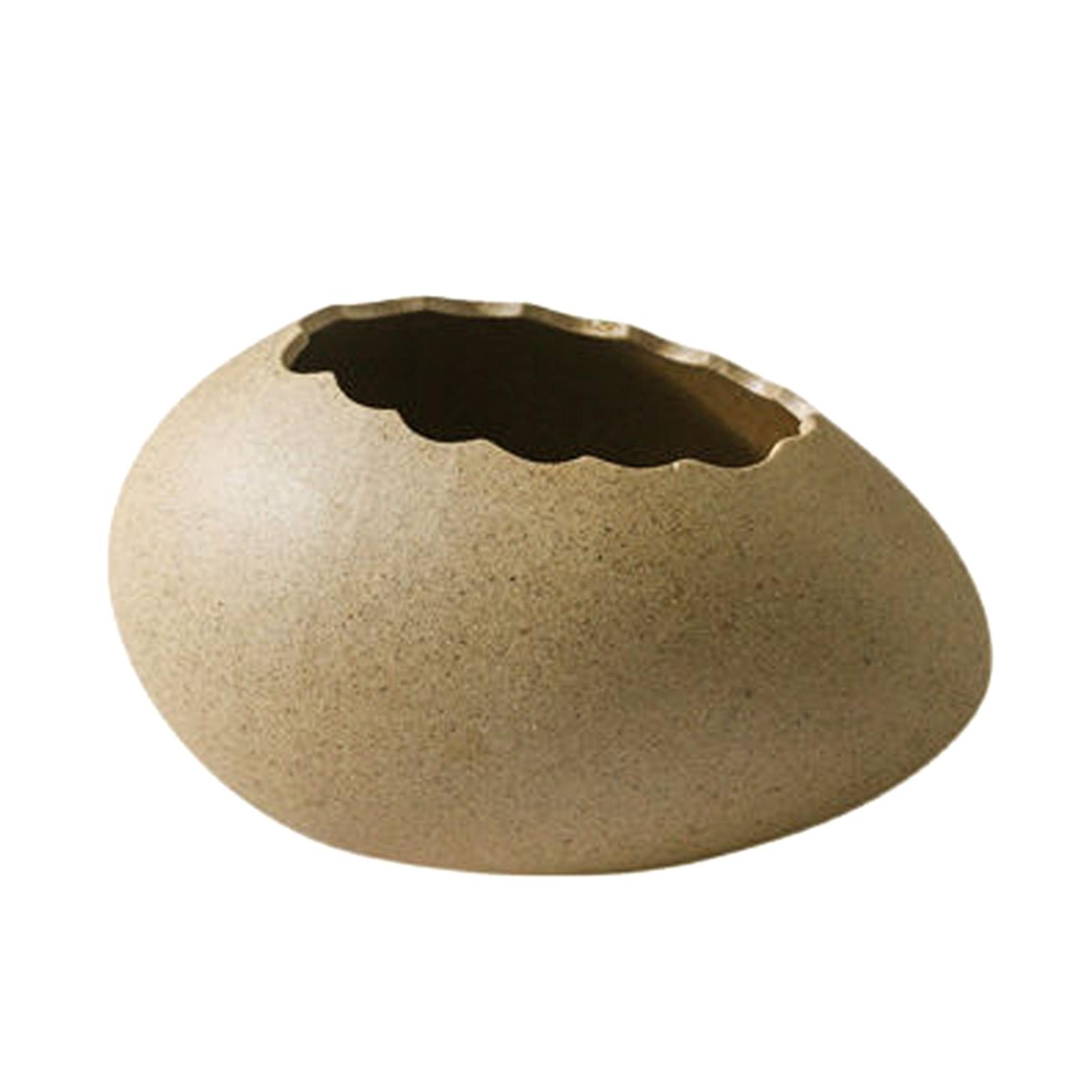 

Egg Shell Bowl Ceramic Lifelike Decorative Toxic Free Noodle Dessert Bowl for Home Restaurant