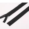 White Invisible Nylon Zipper No. 3 for Cushions with Fabric Edge